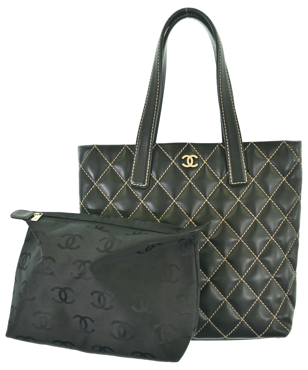 CHANEL ブラック トートバッグ CHANEL（シャネル）トートバッグ 黒 サイズ:- レディース