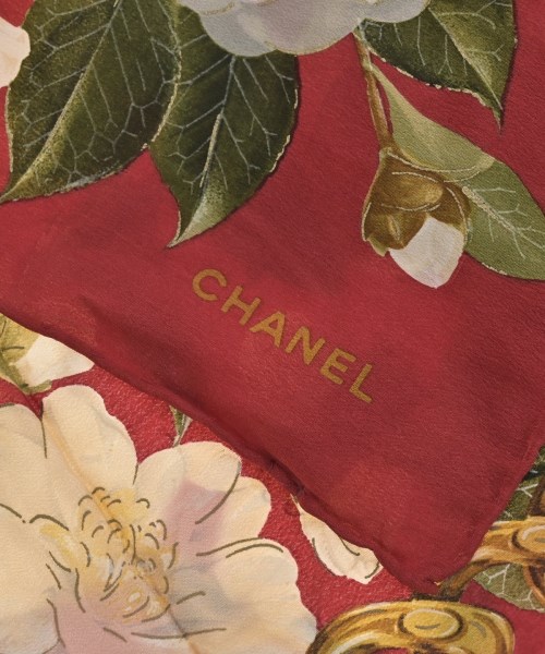 CHANEL（シャネル）バンダナ・スカーフ 赤 サイズ:90 レディース/2200724126729