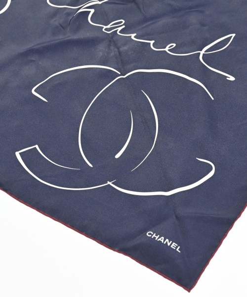 CHANEL（シャネル）バンダナ・スカーフ 紺 サイズ:- レディース/2200689476174