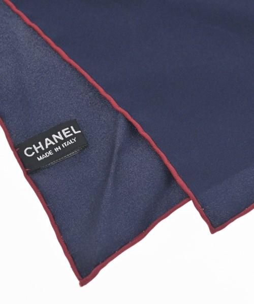 CHANEL（シャネル）バンダナ・スカーフ 紺 サイズ:- レディース/2200689476174