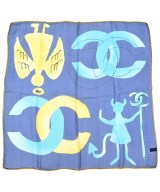 CHANEL（シャネル）バンダナ・スカーフ 青 サイズ:- レディース/2200691728377