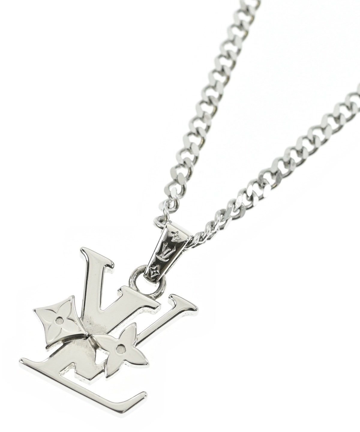 LOUIS VUITTON ネックレス・レディ LV シルバー LOUIS VUITTON（ルイヴィトン）ネックレス シルバー サイズ