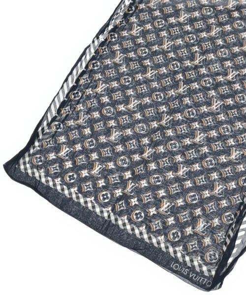 LOUIS VUITTON（ルイヴィトン）バンダナ・スカーフ 紺 サイズ:- レディース/2200623321591