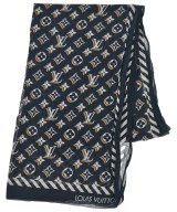 LOUIS VUITTON（ルイヴィトン）バンダナ・スカーフ 紺 サイズ:- レディース/2200623321591