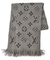 LOUIS VUITTON（ルイヴィトン）マフラー グレー サイズ:- レディース/2200678328248