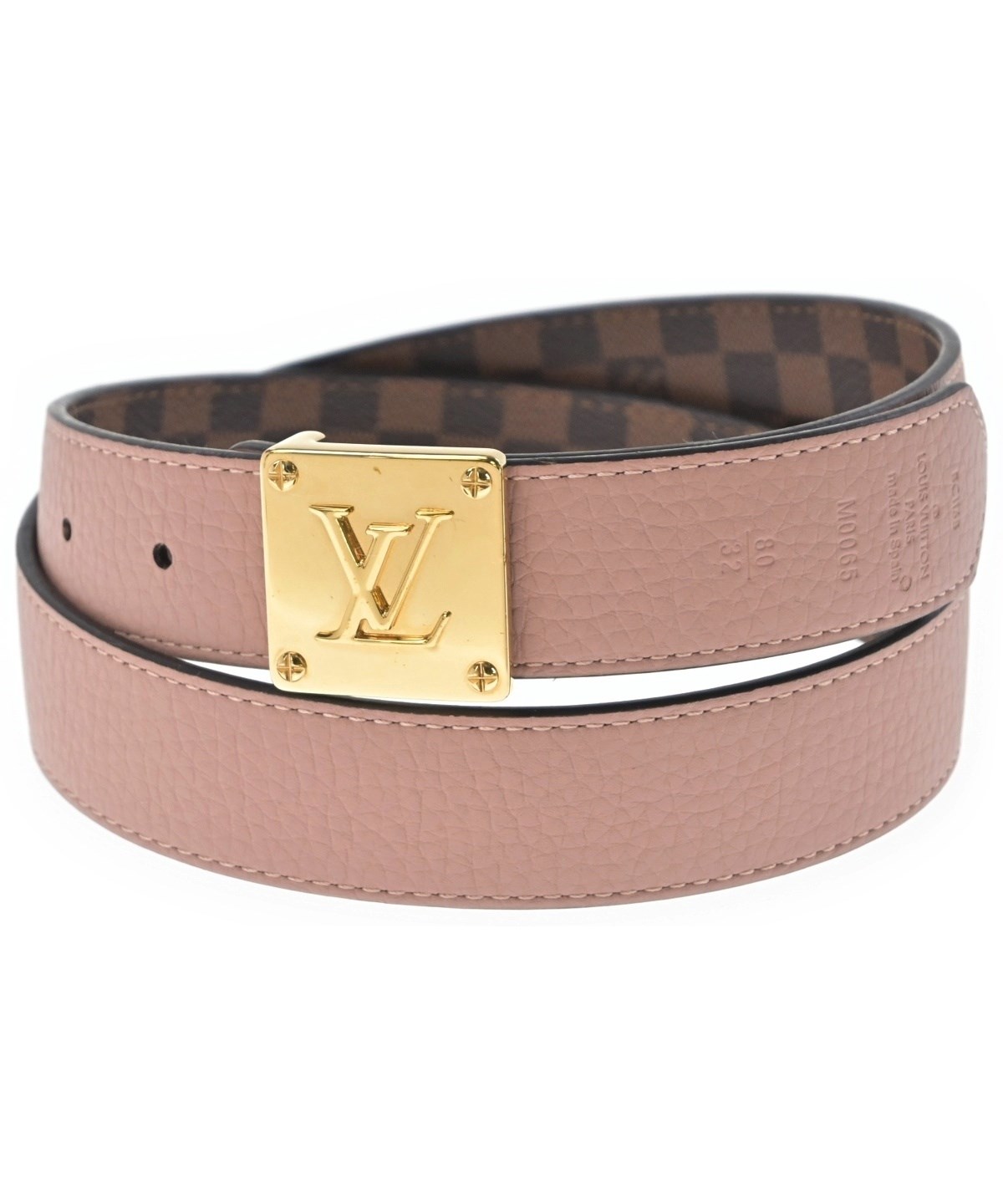 美品VUITTON レディースベルト LOUIS VUITTON（ルイヴィトン）ベルト ピンク サイズ:80 レディース