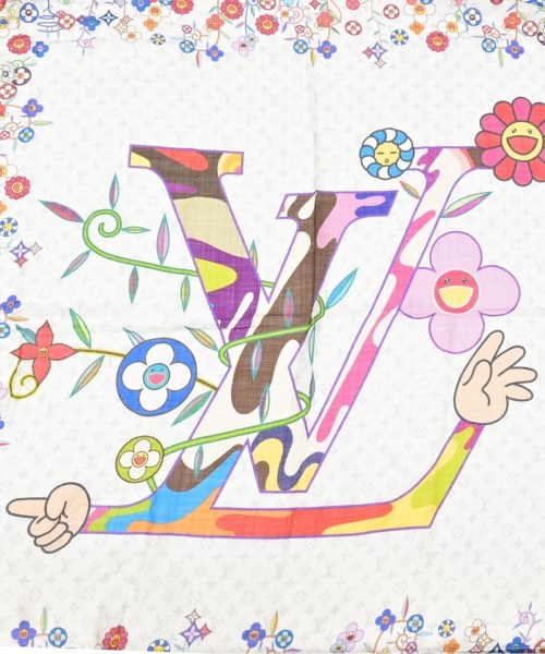 LOUIS VUITTON（ルイヴィトン）バンダナ・スカーフ 白 サイズ:- レディース/2200670504022