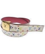 LOUIS VUITTON（ルイヴィトン）ベルト 白 サイズ:80 レディース/2200720484083