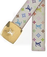 LOUIS VUITTON（ルイヴィトン）ベルト 白 サイズ:80 レディース/2200720484083
