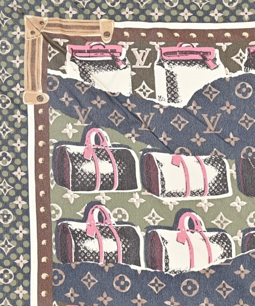 LOUIS VUITTON（ルイヴィトン）バンダナ・スカーフ 紺 サイズ:- レディース/2200722178454