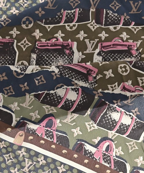 LOUIS VUITTON（ルイヴィトン）バンダナ・スカーフ 紺 サイズ:- レディース/2200722178454