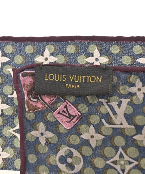 LOUIS VUITTON（ルイヴィトン）バンダナ・スカーフ 紺 サイズ:- レディース/2200722178454