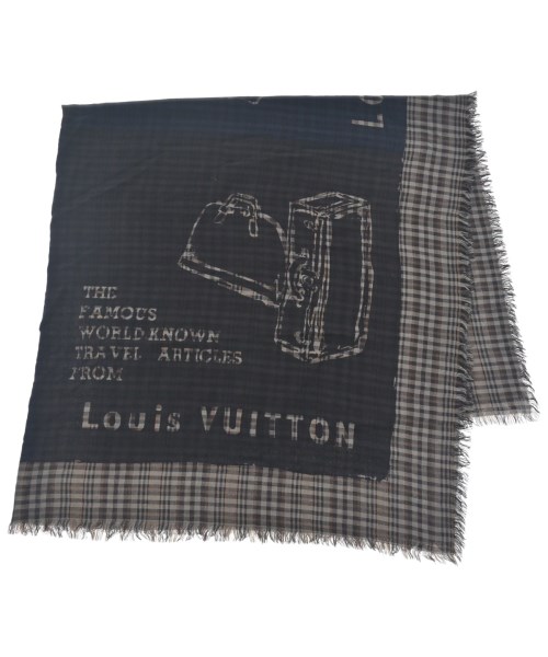 LOUIS VUITTON(ルイヴィトン)バンダナ・スカーフ 紺 サイズ:-/2200682720021
