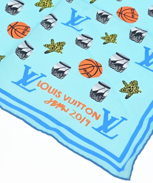 LOUIS VUITTON（ルイヴィトン）バンダナ・スカーフ 青 サイズ:- レディース/2200685346037