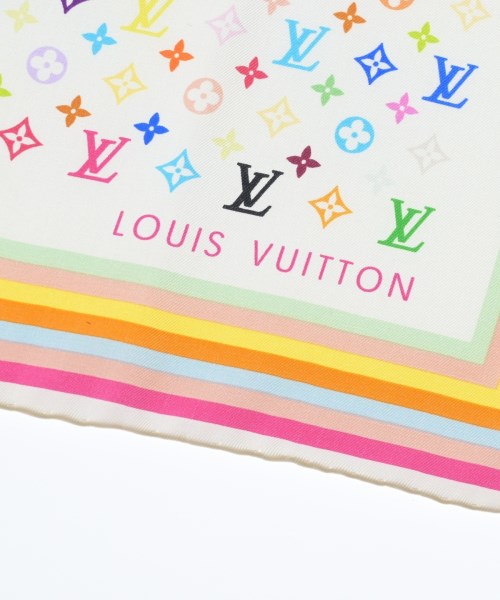 LOUIS VUITTON（ルイヴィトン）バンダナ・スカーフ 白 サイズ:- レディース/2200686174202