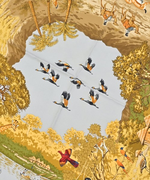 HERMES（エルメス）バンダナ・スカーフ 茶 サイズ:90 レディース/2200634870125