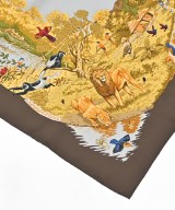 HERMES（エルメス）バンダナ・スカーフ 茶 サイズ:90 レディース/2200634870125