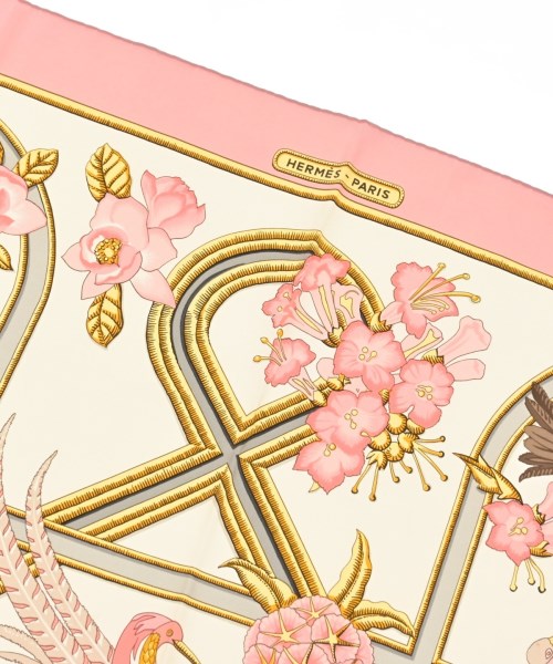 HERMES（エルメス）バンダナ・スカーフ ピンク サイズ:90 レディース/2200634870149