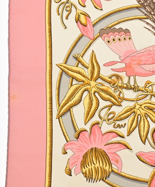 HERMES（エルメス）バンダナ・スカーフ ピンク サイズ:90 レディース/2200634870149