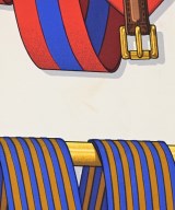 HERMES（エルメス）バンダナ・スカーフ 紺 サイズ:90 レディース/2200634870163