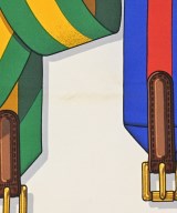 HERMES（エルメス）バンダナ・スカーフ 紺 サイズ:90 レディース/2200634870163