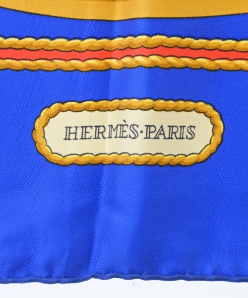 HERMES（エルメス）バンダナ・スカーフ 青 サイズ:90 レディース/2200635057037