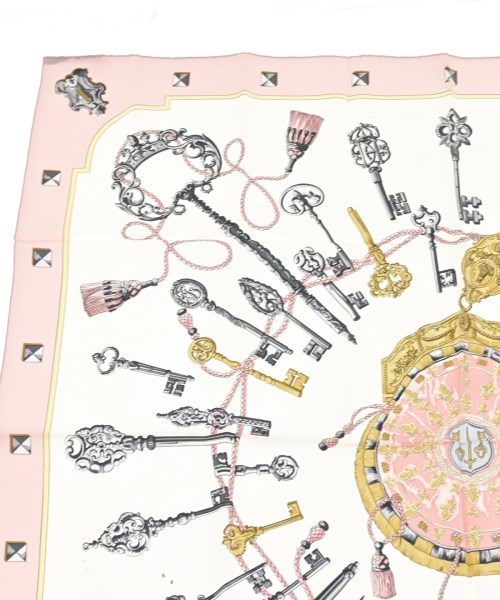 HERMES（エルメス）バンダナ・スカーフ ピンク サイズ:90 レディース/2200635489081