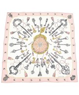 HERMES（エルメス）バンダナ・スカーフ ピンク サイズ:90 レディース/2200635489081