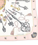 HERMES（エルメス）バンダナ・スカーフ ピンク サイズ:90 レディース/2200635489081