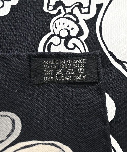 HERMES（エルメス）バンダナ・スカーフ 黒 サイズ:90 レディース/2200635517012