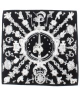 HERMES（エルメス）バンダナ・スカーフ 黒 サイズ:90 レディース/2200635517012