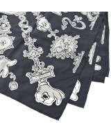 HERMES（エルメス）バンダナ・スカーフ 黒 サイズ:90 レディース/2200635517012