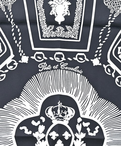 HERMES（エルメス）バンダナ・スカーフ 黒 サイズ:80 レディース/2200635517029