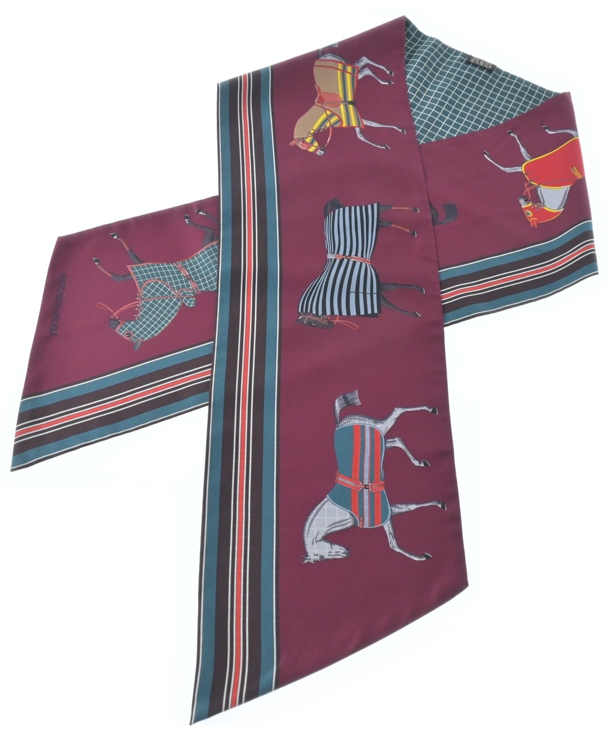 HERMES（エルメス）バンダナ・スカーフ 赤 サイズ:- レディース