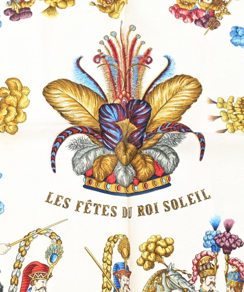 HERMES（エルメス）バンダナ・スカーフ 白 サイズ:90 レディース/2200631562085