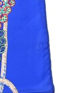 HERMES（エルメス）バンダナ・スカーフ 青 サイズ:90 レディース/2200631562092
