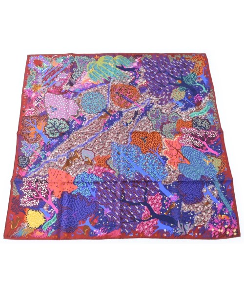 HERMES(エルメス)バンダナ・スカーフ 紫 サイズ:90/2200635640093