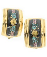 HERMES（エルメス）ピアス・イヤリング 黒 サイズ:- レディース/2200638306217