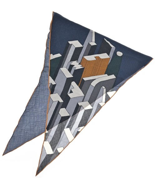 HERMES(エルメス)バンダナ・スカーフ 紺 サイズ:GM/2200638409031