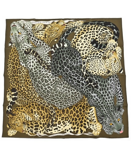 HERMES(エルメス)バンダナ・スカーフ カーキ サイズ:90/2200639375021