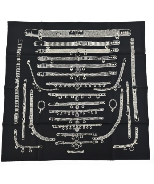 HERMES(エルメス)バンダナ・スカーフ 黒 サイズ:-/2200639550060