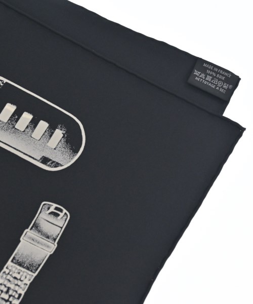 HERMES（エルメス）バンダナ・スカーフ 黒 サイズ:- レディース/2200639550060