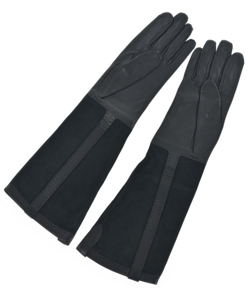 HERMES（エルメス）手袋 黒 サイズ:7 レディース/2200639585062