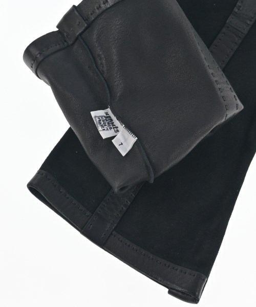 HERMES（エルメス）手袋 黒 サイズ:7 レディース/2200639585062
