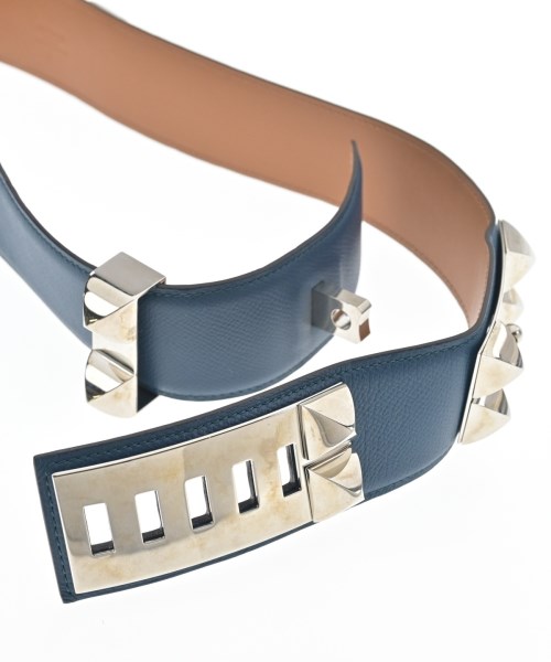 HERMES（エルメス）ベルト 紺 サイズ:75 レディース/2200639585079