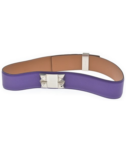HERMES（エルメス）ベルト 紫 サイズ:80 レディース/2200639585086