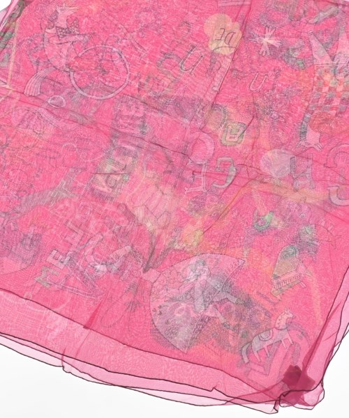 HERMES（エルメス）バンダナ・スカーフ ピンク サイズ:140 レディース/2200639585123