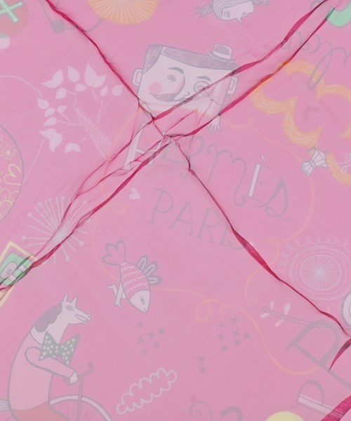 HERMES（エルメス）バンダナ・スカーフ ピンク サイズ:140 レディース/2200639585123