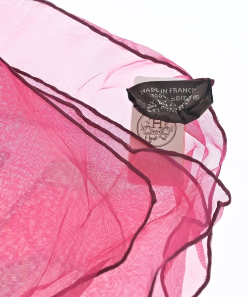 HERMES（エルメス）バンダナ・スカーフ ピンク サイズ:140 レディース/2200639585123
