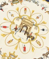 HERMES（エルメス）バンダナ・スカーフ 紺 サイズ:90 レディース/2200639798455